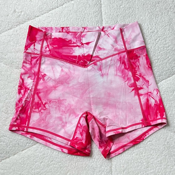 Balance Athletica Pants - balance athletica og short - oasis collection - hibiscus - size medium